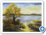 Herbst am Achterwasser bei Zempin -- 24 x 31 Pastellkreide (in Privatbesitz)