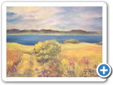 Achterwasser an der Melle -- 19 x 39 Pastellkreide (in Privatbesitz)