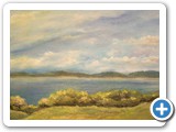 Achterwasser am Lieper Winkel -- 19 x 39 Pastellkreide