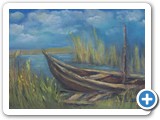 Am Bodden -- 19 x 39 Pastellkreide