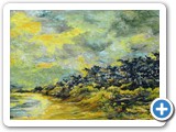 Bernsteinstrand  -- Acryl auf Canvas Board  60 x 40