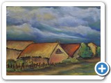 Dorf in der Prignitz 1 -- 29 x 22 Pastellkreide