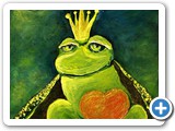 Kirstens Froschkönig -- Acryl auf Leinen 30 x25