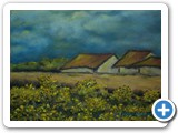 Dorf im Barnim -- 24 x 31 Pastellkreide
