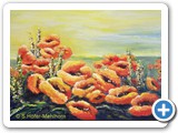 Mohnküsse --Acryl auf Leinen 60 x 40 (in Privatbesitz)