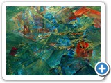 Smaragd -- Acryl auf Leinen 60 x 60