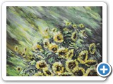 Sunflowers -- Acryl auf Leinen 60 x 60 (in Privatbesitz)