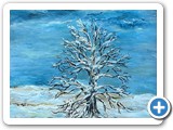 Schneebaum -- Acryl auf Leinen 60 x 60 (in Privatbesitz)